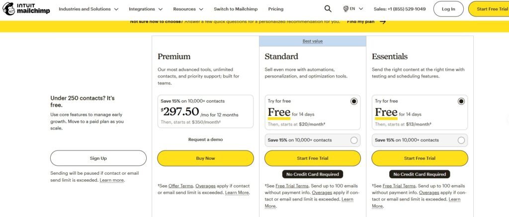 GetResponse vs. Mailchimp